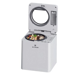 BlitzHome HQD-260-Plus kompakti keittiökompostori 2,5l näkyvä hajuton kolme tilaa hiljainen