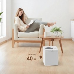 BlitzHome HQD-260-Plus kompakti keittiökompostori 2,5l näkyvä hajuton kolme tilaa hiljainen