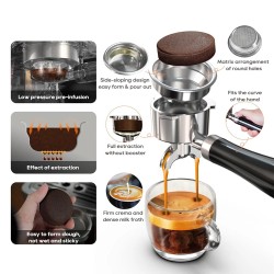 HiBREW H10A ja G5 espressopaketti 20 baarin paine, sähköinen kahvimylly 36 säädettävää asetusta