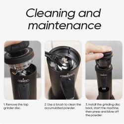 HiBREW H10A ja G5 espressopaketti 20 baarin paine, sähköinen kahvimylly 36 säädettävää asetusta