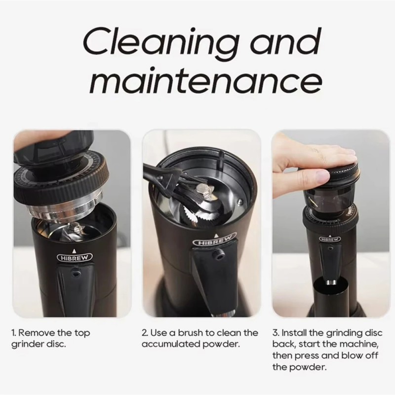 HiBREW H10A ja G5 espressopaketti 20 baarin paine, sähköinen kahvimylly 36 säädettävää asetusta