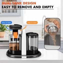 NovuLife W07 kannettava matonpesuri 600W 15kPa kaksoissäiliöllä sohville ja auton istuimiin