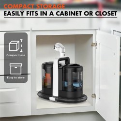 NovuLife W07 kannettava matonpesuri 600W 15kPa kaksoissäiliöllä sohville ja auton istuimiin