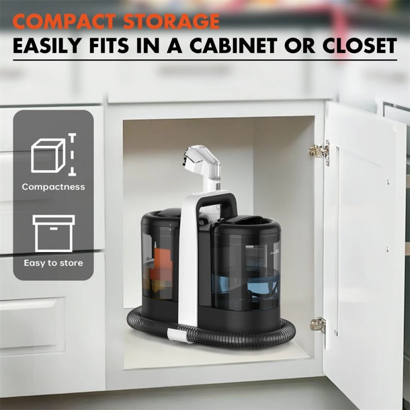 NovuLife W07 kannettava matonpesuri 600W 15kPa kaksoissäiliöllä sohville ja auton istuimiin