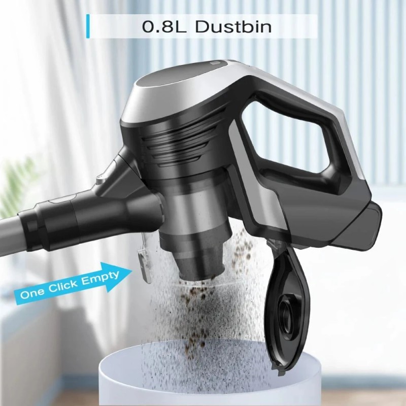 MOOSOO YC1 johdoton pölynimuri 12 kPa imuteho 44 minuutin akunkesto LED-näyttö multisykloninen suodatus lemmikkikarvoille