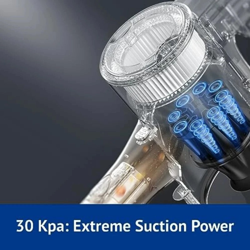 MOOSOO Maircle S3-MATE B johdoton pölynimuri lataus- ja säilytysteline 40 min akku 30 kPa imuteho