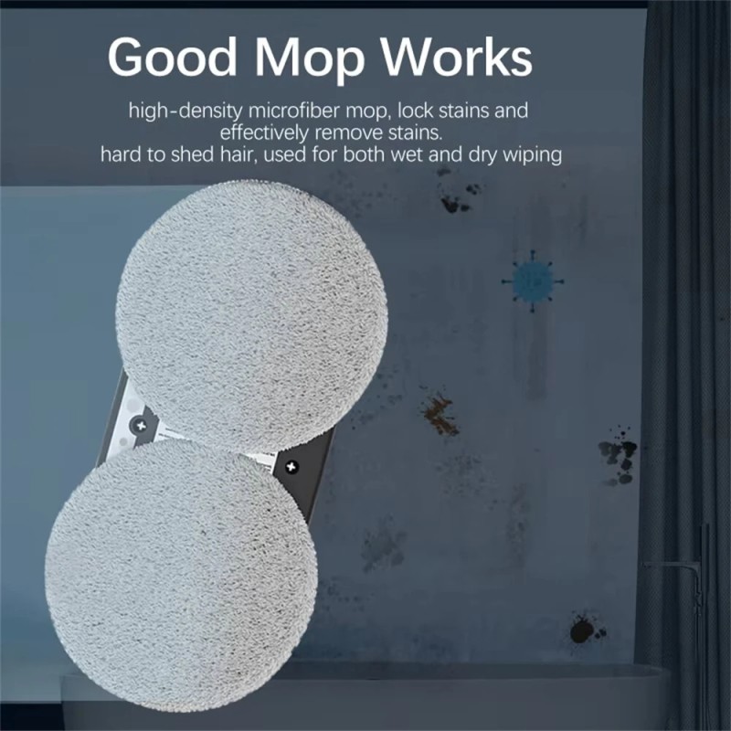 JUSTBUY W13 automaattinen ikkunoiden puhdistusrobotti imuri ja lasinpyyhin kaukosäätimellä