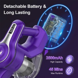 INSE S62 langaton pölynimuri 300 W 30 000 Pa:n imuteho 45 min käyttöaika