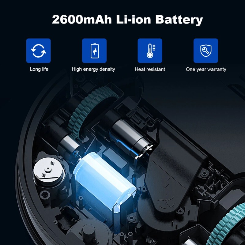 LIECTROUX C7 robotti-imuri ja märkämoppi WiFi-sovellus älykartoitus 6000 Pa imuteho harjaton moottori