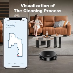 LIECTROUX C7 robotti-imuri ja märkämoppi WiFi-sovellus älykartoitus 6000 Pa imuteho harjaton moottori