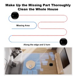 LIECTROUX C7 robotti-imuri ja märkämoppi WiFi-sovellus älykartoitus 6000 Pa imuteho harjaton moottori