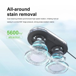 PuRuiKai sähköinen ikkunanpesurobotti kotikäyttöön vahvalla imuteholla kaukosäätöllä ja putoamissuojalla