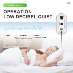 PuRuiKai sähköinen ikkunanpesurobotti kotikäyttöön vahvalla imuteholla kaukosäätöllä ja putoamissuojalla