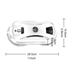 PuRuiKai sähköinen ikkunanpesurobotti kotikäyttöön vahvalla imuteholla kaukosäätöllä ja putoamissuojalla