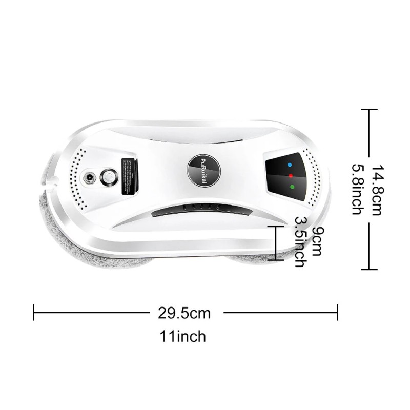 PuRuiKai sähköinen ikkunanpesurobotti kotikäyttöön vahvalla imuteholla kaukosäätöllä ja putoamissuojalla