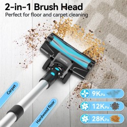 INSE TASVAC V600 langaton pölynimuri 28000 Pa tehokas imuteho monitoiminen kevyt 45 minuutin akkukesto