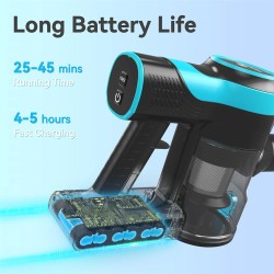 INSE TASVAC V600 langaton pölynimuri 28000 Pa tehokas imuteho monitoiminen kevyt 45 minuutin akkukesto