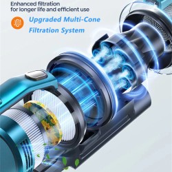 BuTure VC60 johdoton imuri 450W 38 kPa OLED-animoitu näyttö aromaterapia käärimätön harja