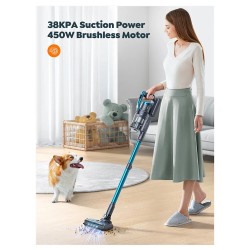 BuTure VC60 johdoton imuri 450W 38 kPa OLED-animoitu näyttö aromaterapia käärimätön harja