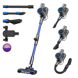 INSE POWEART N700 johdoton sauvaimuri 6 toiminen 30 kPa n imuteho 45 minuuttia LED moottoroitu lattiaharja