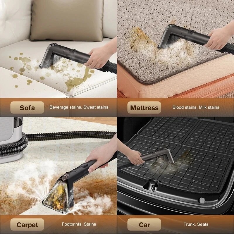 NovuLife C988 kolmitoiminen höyry- ja imurointilaite 1650W 15kPa lemmikkiystävällinen