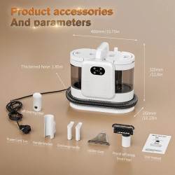 NovuLife C988 kolmitoiminen höyry- ja imurointilaite 1650W 15kPa lemmikkiystävällinen