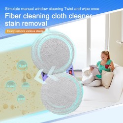 PuRuiKai ikkunanpesurobotti kaksoissuuttimella kaukosäätimellä akkukäyttöinen 5600 Pa:n imuteho