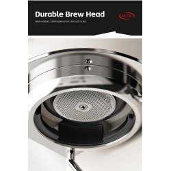 HiBREW H13 kaksoiskattila-espressokeitin 20 baarin kosketusnäytöllä PID-säädöllä ja kylmäuutolla