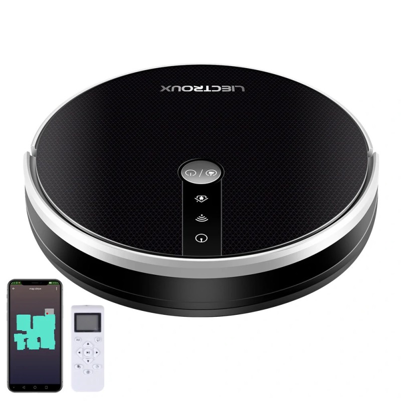 LIECTROUX C30B älykäs robotti-imuri 2D-karttanavigointi 3000Pa imuteho sovellusohjaus moppaus matala profiili