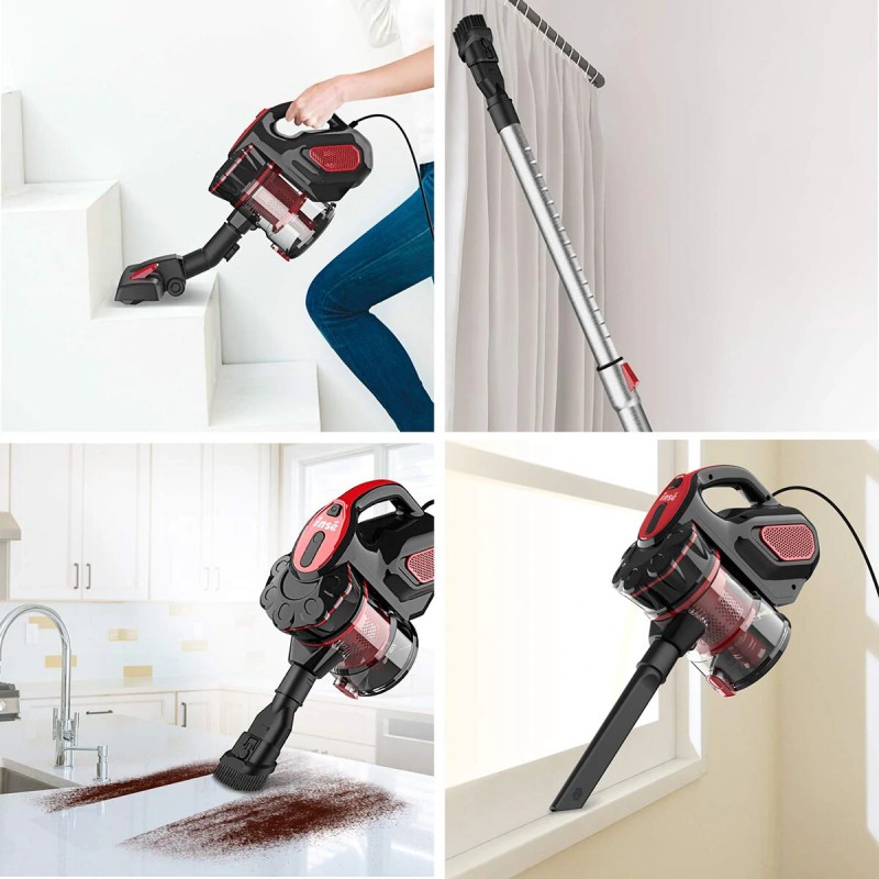 INSE I5 kevyt kolmitoiminen sauva ja käsikäyttöinen pölynimuri 600 watin 18 kPa:n