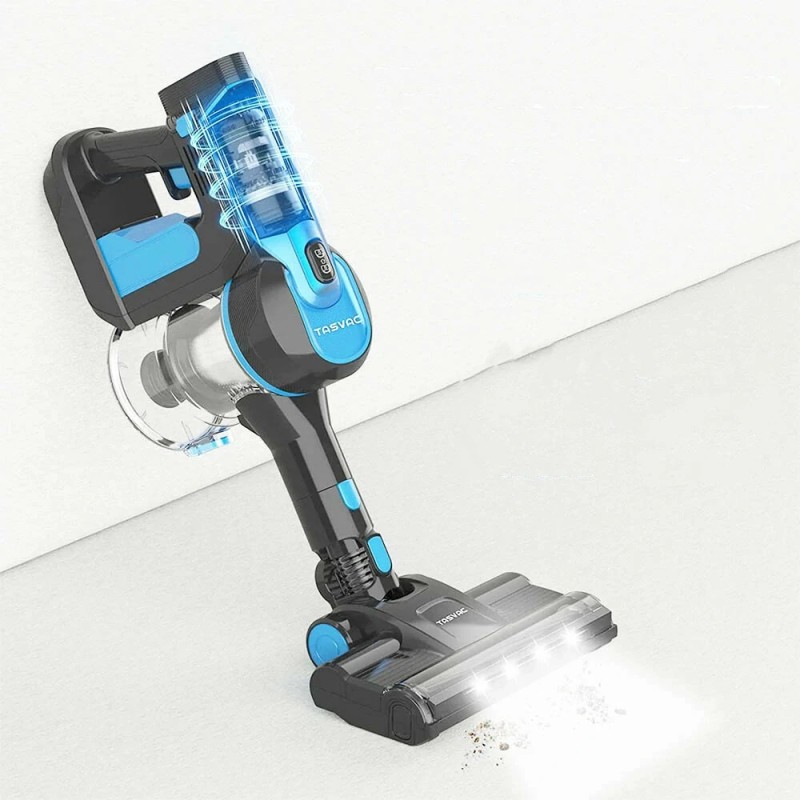 Johdoton TASVAC S8 pölynimuri 23 kPa imuteholla pestävällä HEPA-suodattimella sopii perheille ja autoihin