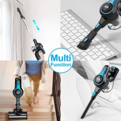 INSE N5S langaton pölynimuri 12000 Pa 45 minuutin käyttöaika 6 toimintoa LED-moottoroitu lattiasuulake 5-vaiheinen suodatus