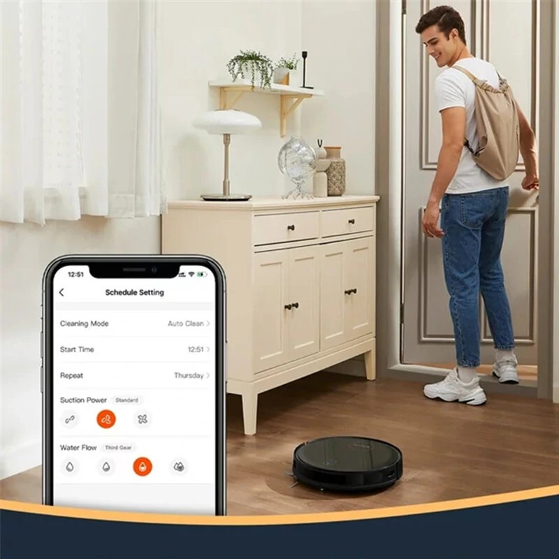 Ultenic D6s robotti-imuri ja moppaus SonicTrue värähtely 3000Pa superohut sovellusohjaus