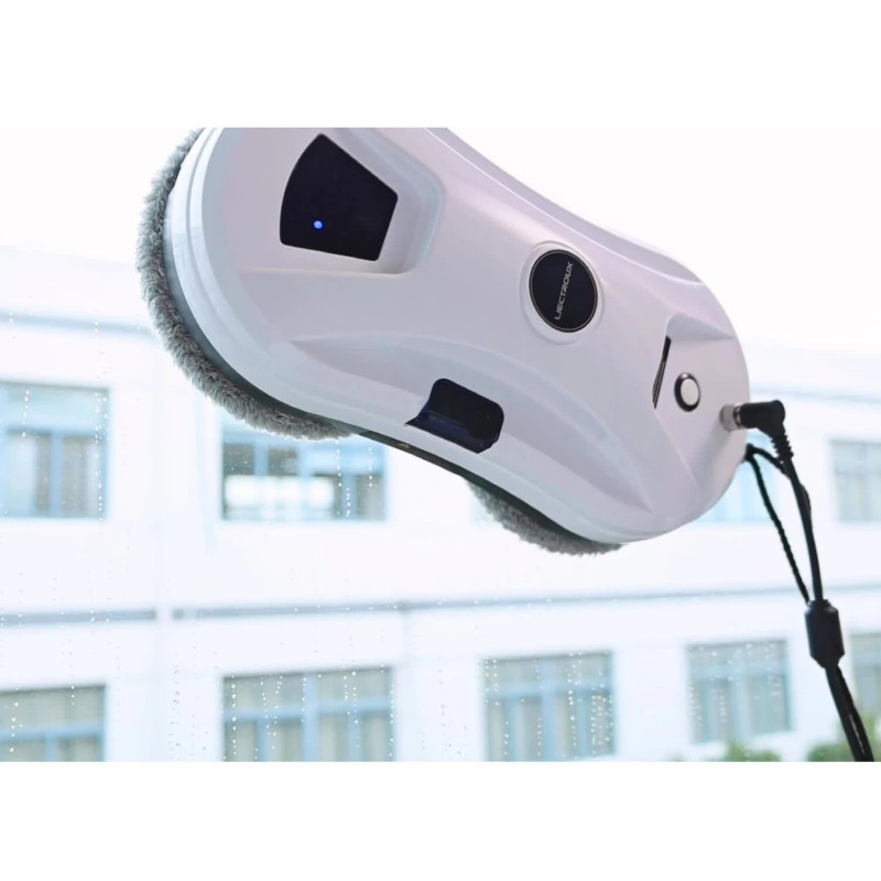 LIECTROUX YW610 robotti-ikkunanpesuri 9,3 cm kompakti runko vesisuihku tekoälyinen pyyhintäjärjestelmä putoamissuoja