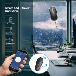 TOSIMA W3 ikkunanpesurobotti 3800PA imuteho kaksisuuntainen vesiruisku 80 ml vesisäiliö