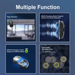 TOSIMA W3 ikkunanpesurobotti 3800PA imuteho kaksisuuntainen vesiruisku 80 ml vesisäiliö
