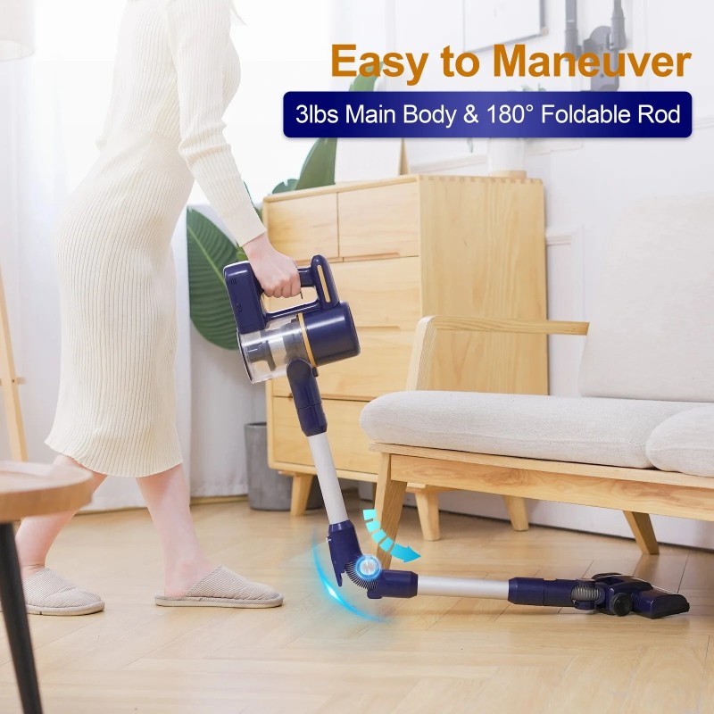 Tasvac N7 langaton pölynimuri 14 kPa:n imuteho 40 minuutin käyttöaika 6 toimintoa