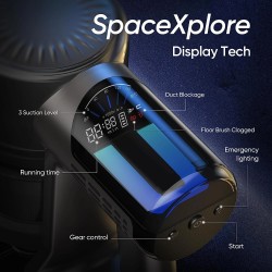 MOOSOO TD1-Mate johdoton pölynimuri 30kPa 420W 45min kevyt LED-näyttö