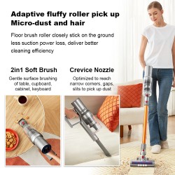 LIECTROUX i10 langaton sauvaimuri 27000Pa vahva imu 45min akku pölyntunnistus värikosketusnäyttö