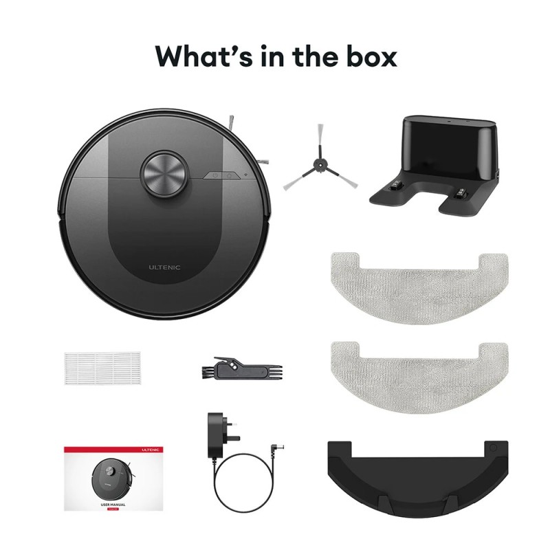 Ultenic D10 robotti-imuri lidar viidentoista minuutin kartoitus 4000 Pa:n imuteho 120 minuutin akunkesto