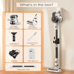 MOOSOO S5 Mate langaton kevyt sauvaimuri 18 kPa 55 min 1 l pölysäiliö