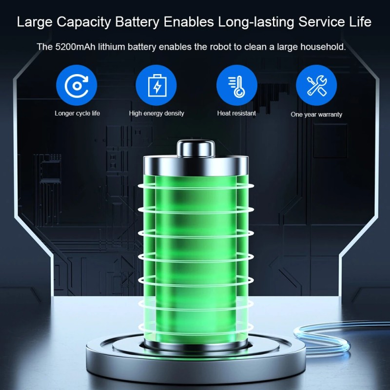 LIECTROUX N7S-U robotti-imuri ja moppaus, Tuya-sovellusohjaus, harjaton moottori, 4000Pa imuteho