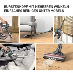 Teendow P11PRO langaton pölynimuri 2300Pa harjaton tehokas imu sohvalle lattialle autoon