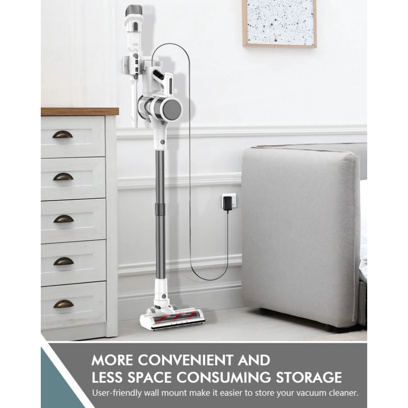 Teendow P11Pro langaton kevyt pölynimuri 126000 Pa imuteholla 30 minuutin käyttöaika 450 ml säiliö hiljainen