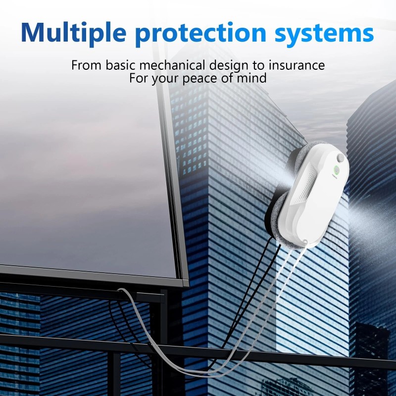 Tosima W5 ikkunanpesurobotti älykkäällä navigoinnilla ja kolminkertaisella turvalla