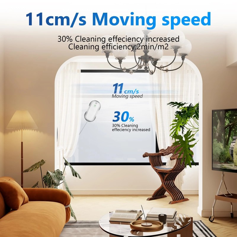 Tosima W5 ikkunanpesurobotti älykkäällä navigoinnilla ja kolminkertaisella turvalla