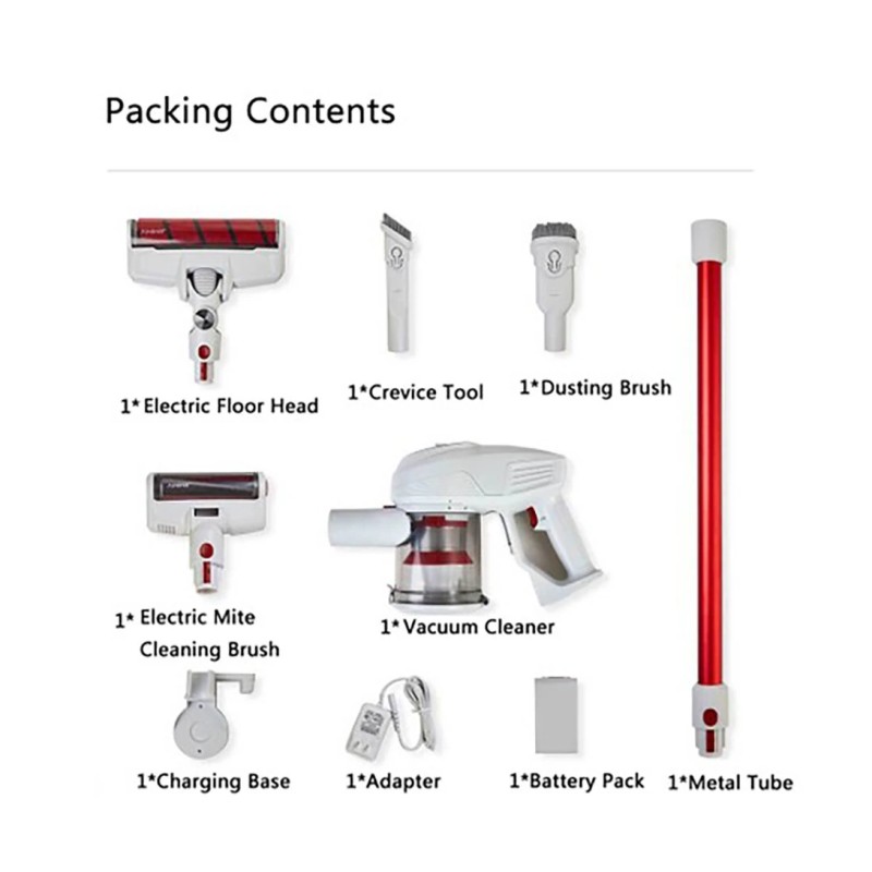 JIMMY JV51 kevyt johdoton varsi-imuri 115 AW HEPA pölypunkkiharja irrotettava akku