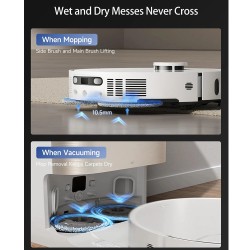 DREAME X40 Ultra Complete robotti-imuri 12000Pa imuteho irrotettava nostettava moppijärjestelmä