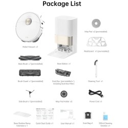 DREAME X40 Ultra Complete robotti-imuri 12000Pa imuteho irrotettava nostettava moppijärjestelmä