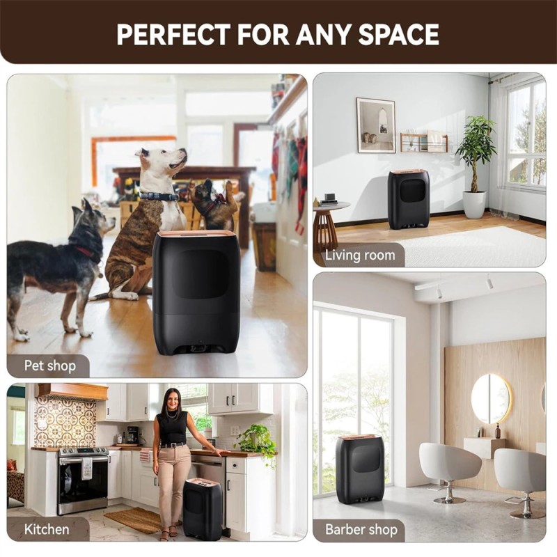 NovuLife IN02 infrapuna-anturi kosketukseton pölysäiliö sähköinen pölynimuri salonkiin ja lemmikeille